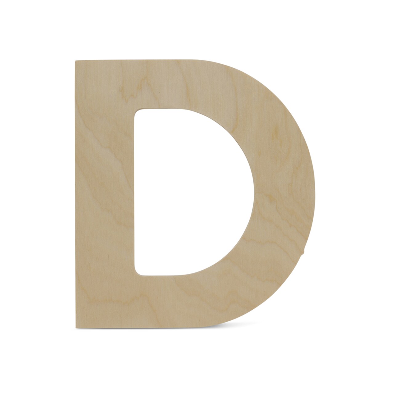 Wooden Letter D 12 inch or 8 inch, Unfinished Large Wood Letters for Crafts | Woodpeckers